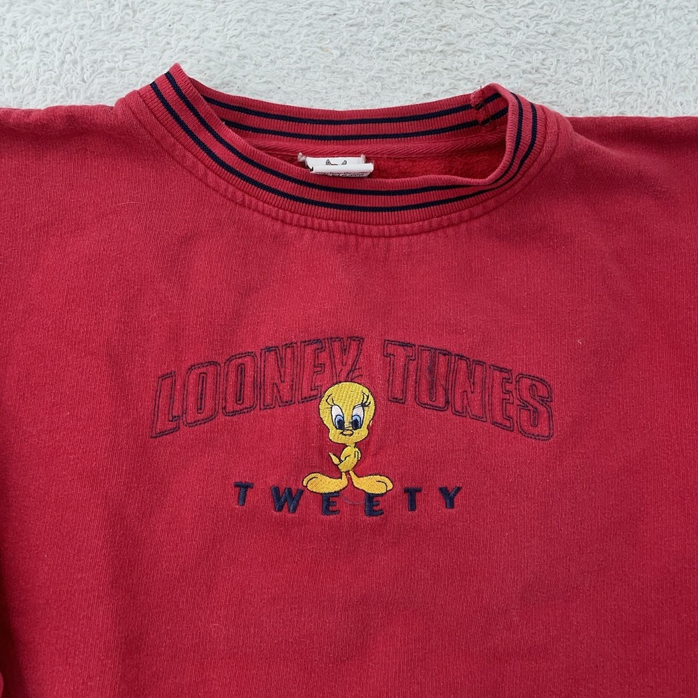 Vintage Freeze Looney Tunes Tweety Sweatshirt Women's BOXY CROP FIT L Crewneck